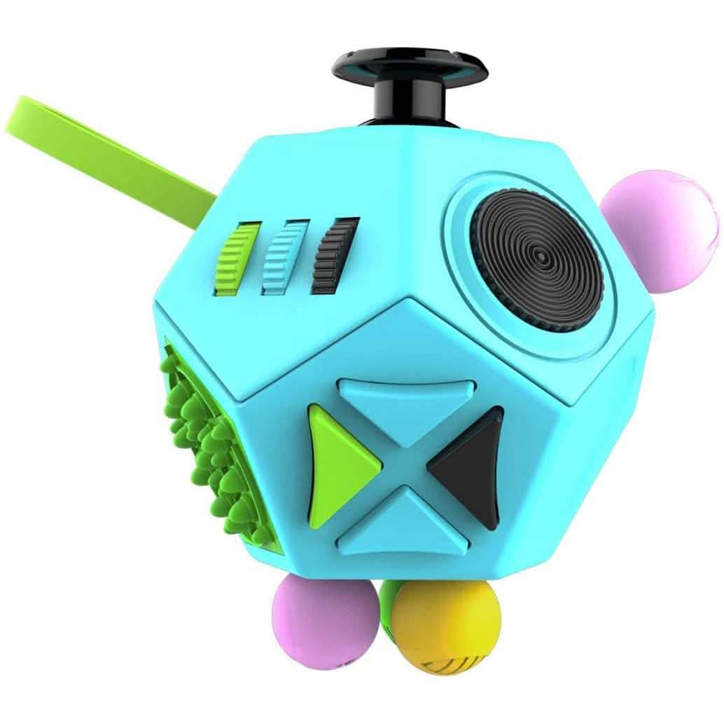 Fidget Dodecagon –12-Side Fidget Cube Relieves Stress and Anxiety Anti Depression Cube