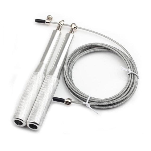 Fitness Jump Rope Exercise Light Bearing Skipping Ropes Metal Speed Gym Training Equipment Mens Speed Jumping Rope For Training Fitness Exercise Adjustable Adults Workout Skipping Rope For Men And Women