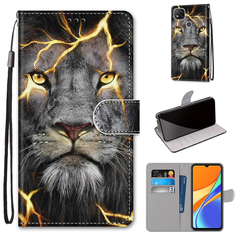 Flip Case For Xiaomi Redmi 9 9A 9C NFC 8 8A Phone Case Leather Silicone Wallet Cover For Redmi Note 8 Pro 9 9S 9 Pro Book Cases Leather Case Flip Cover PU Wallet Case Kickstand Magnet Closure Card Slot Holder
