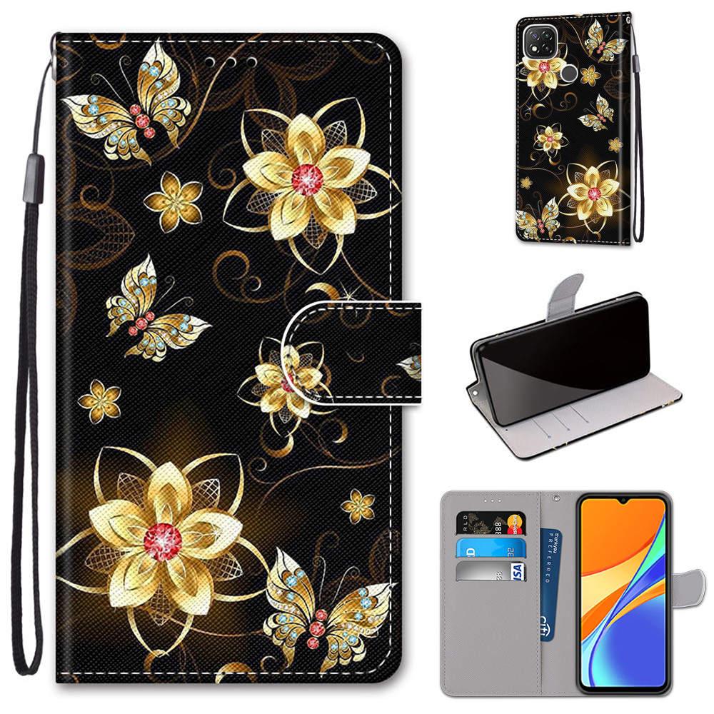 Flip Case For Xiaomi Redmi 9 9A 9C NFC 8 8A Phone Case Leather Silicone Wallet Cover For Redmi Note 8 Pro 9 9S 9 Pro Book Cases Leather Case Flip Cover PU Wallet Case Kickstand Magnet Closure Card Slot Holder