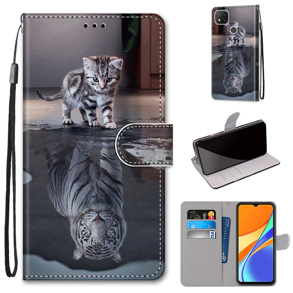 Flip Case For Xiaomi Redmi 9 9A 9C NFC 8 8A Phone Case Leather Silicone Wallet Cover For Redmi Note 8 Pro 9 9S 9 Pro Book Cases Leather Case Flip Cover PU Wallet Case Kickstand Magnet Closure Card Slot Holder
