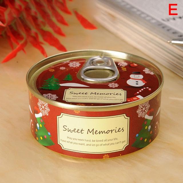 Floral Scented Smokeless Candle Tin Can Perfume Scented Candles for Home Relaxing Stress Relief Aromatherapy Natural Soy Wax And Fragrance Handmade Scented Candle Natural Soy Wax Home Cristmas Decoration