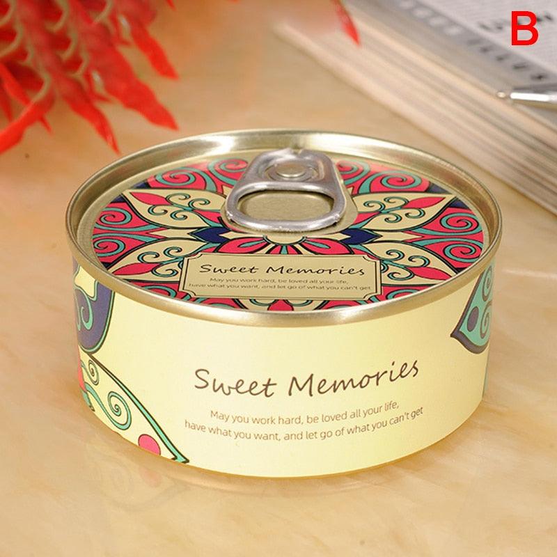 Floral Scented Smokeless Candle Tin Can Perfume Scented Candles for Home Relaxing Stress Relief Aromatherapy Natural Soy Wax And Fragrance Handmade Scented Candle Natural Soy Wax Home Cristmas Decoration