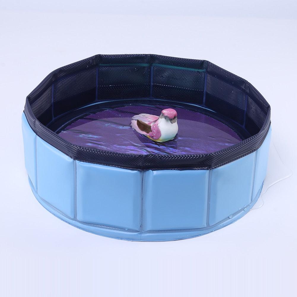 Foldable Dog Swimming Pool Pet Bath Swimming Tub Bathtub Outdoor Pet Swimming Pool Collapsible Bathing Pool for Dogs Cats Kids PVC Collapsible Pool for Small Dogs Cats