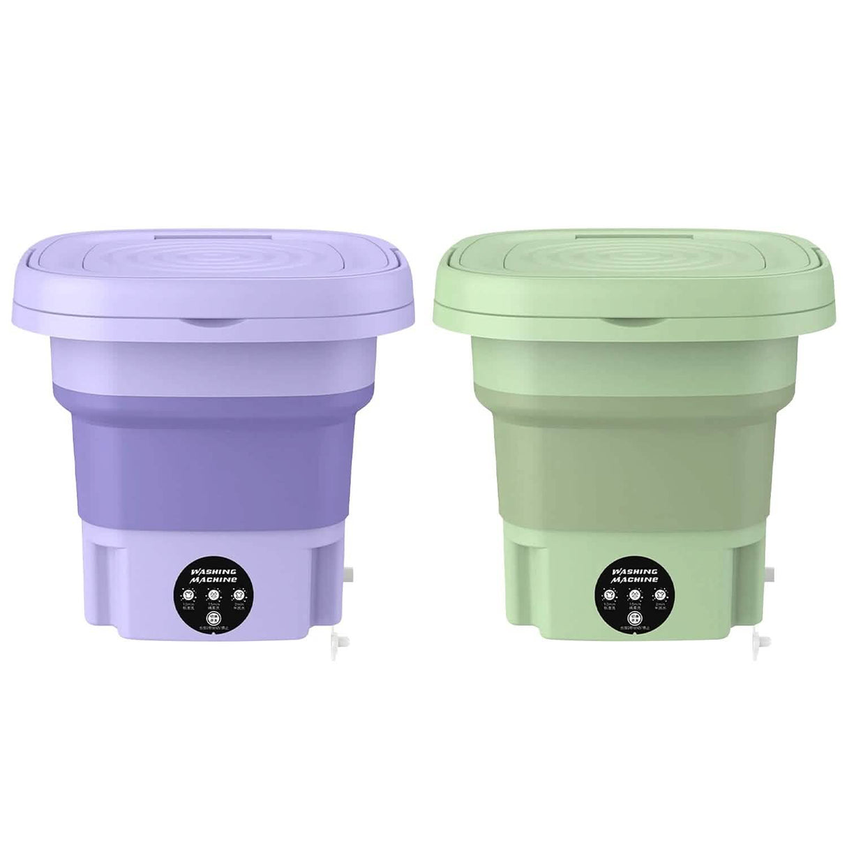 Foldable Laundry Machine with Detachable Drain Basket