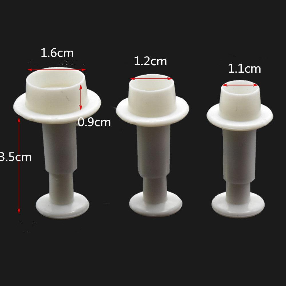 Fondant Cake Cookie Cutter Embossed Ejector Stamp Plunger Mold Kitchen Baking Cake Decorating Tools Heart Shaped Cookie Mold Hand Press Cookie Dessert Cutter Pastry Decoration Tool Mooncake Maker