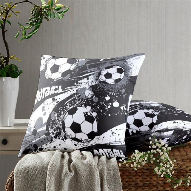 Football Pillow Case Decoration Sofa Cushion Pillow Case Throw Pillow Cover Cool Soccer Ball Art Amazing Football Fire Home Artwork Decor Pillow Case Decoration Car Pillow Case