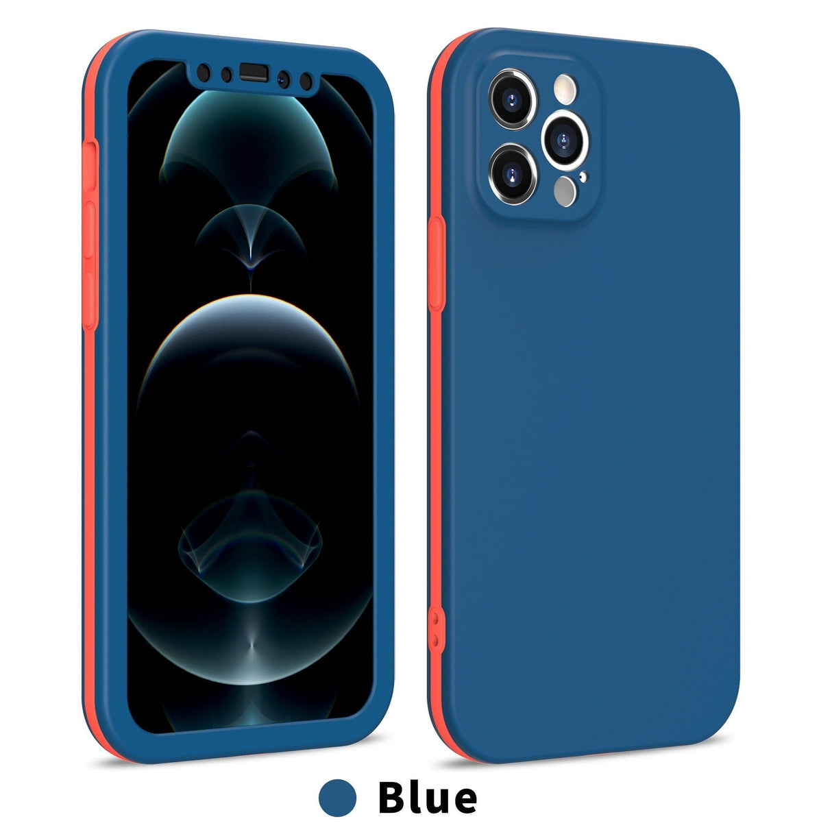 Full Cover Protective Phone Case For iPhone 12 Mini 11 Pro XS Max X XR 6 7 8 Plus Soft Silicone Shockproof Cover Full Body Anti-Shock Protection Drop Protection Silicone iphone Cover
