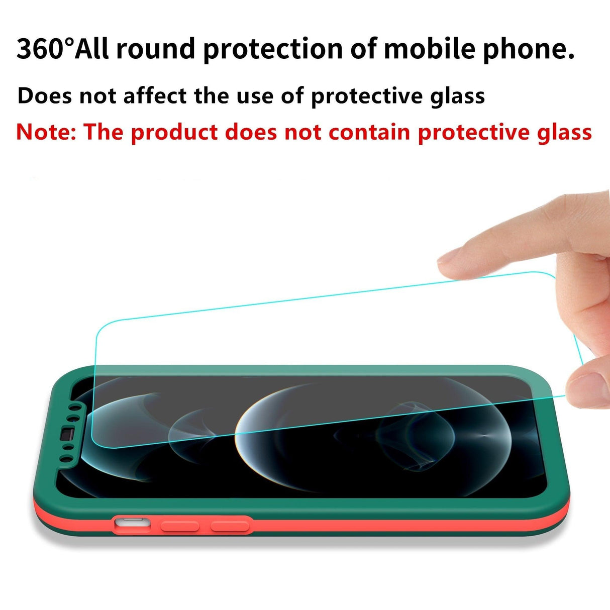 Full Cover Protective Phone Case For iPhone 12 Mini 11 Pro XS Max X XR 6 7 8 Plus Soft Silicone Shockproof Cover Full Body Anti-Shock Protection Drop Protection Silicone iphone Cover