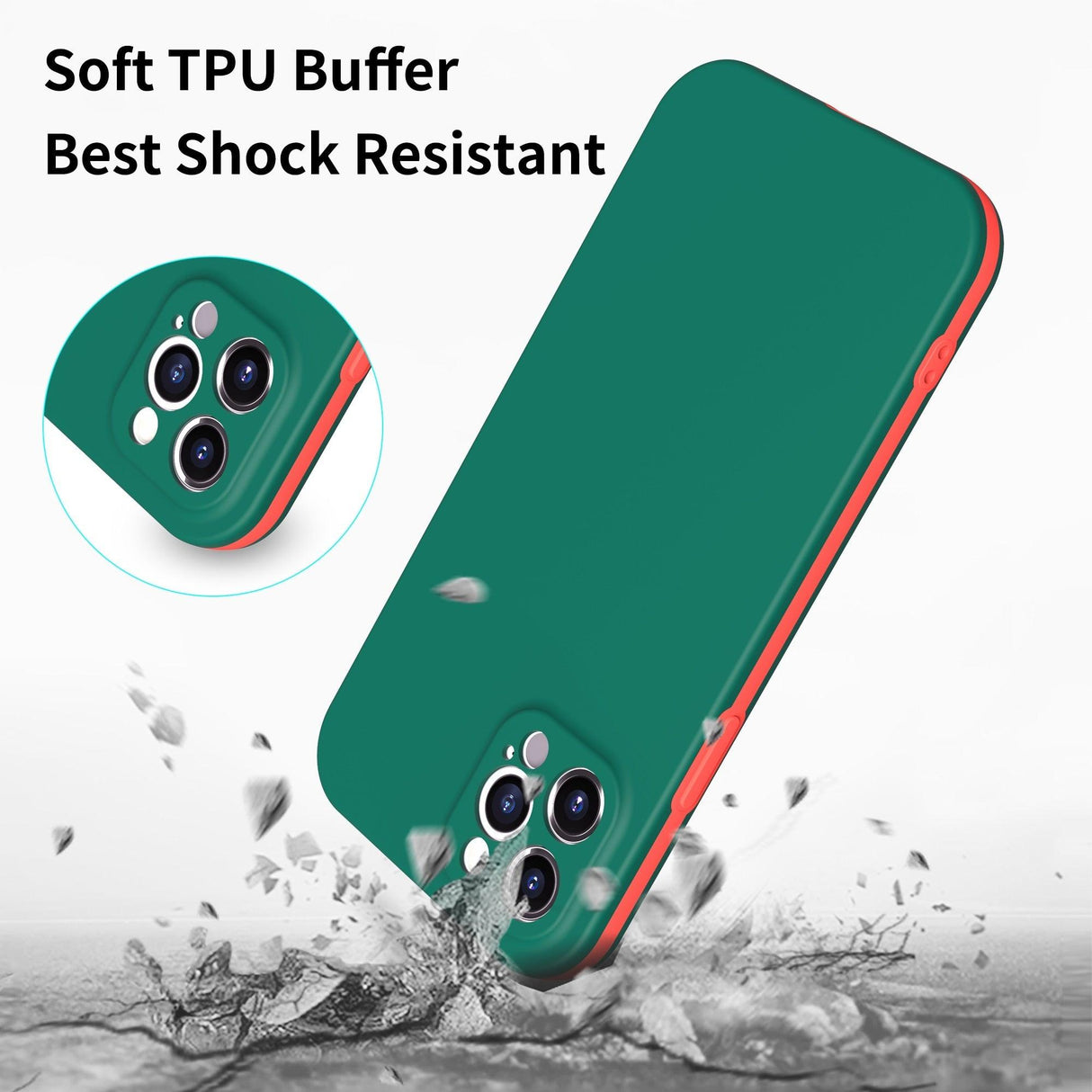 Full Cover Protective Phone Case For iPhone 12 Mini 11 Pro XS Max X XR 6 7 8 Plus Soft Silicone Shockproof Cover Full Body Anti-Shock Protection Drop Protection Silicone iphone Cover