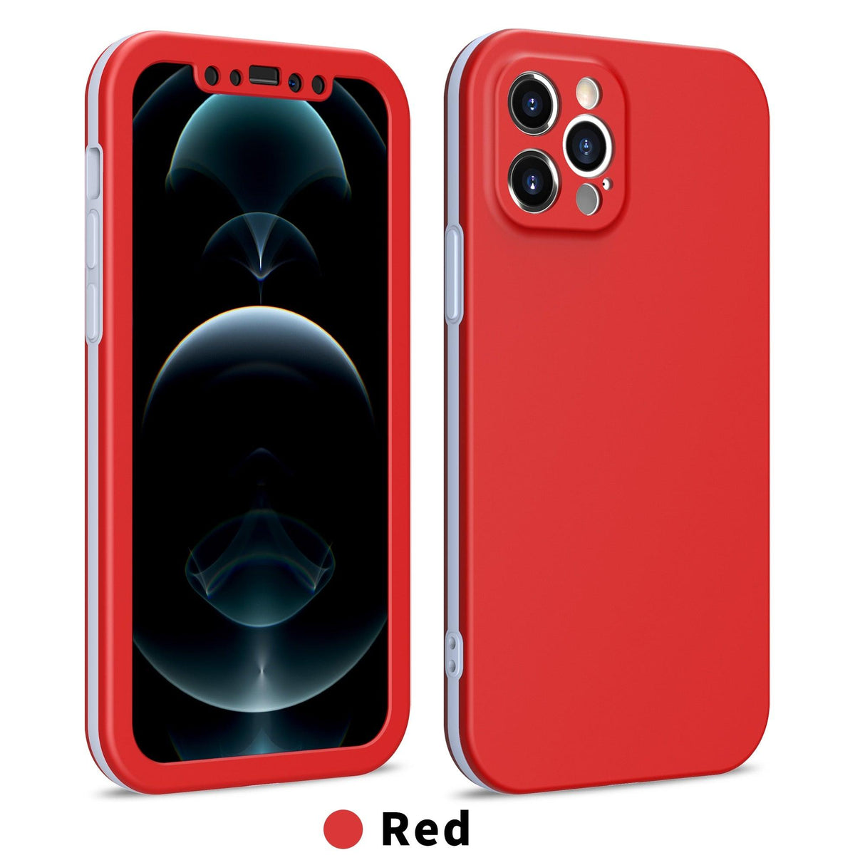 Full Cover Protective Phone Case For iPhone 12 Mini 11 Pro XS Max X XR 6 7 8 Plus Soft Silicone Shockproof Cover Full Body Anti-Shock Protection Drop Protection Silicone iphone Cover