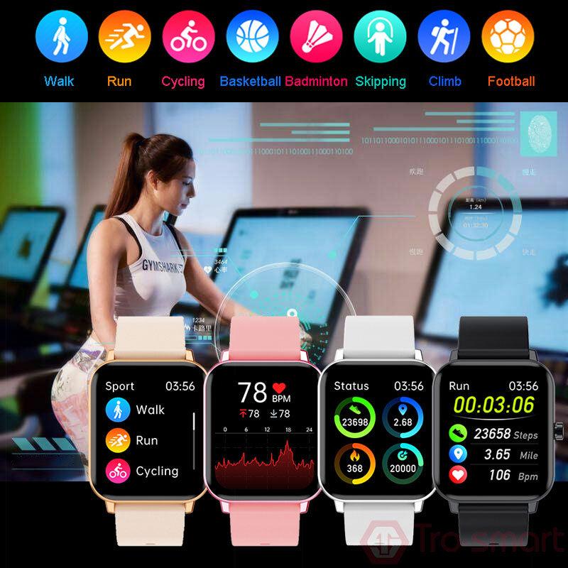 Full Touch Children Watch For Girls Boys Wrist Watch Child Students Clock Electronic Digital Wristwatch Pedometer Music Video Recorder Player Camera Flashlight Alarm Clock And More Smartwatch For Age 3-12 Boys Girls Gifts