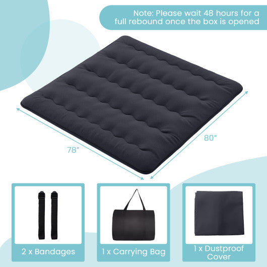 Futon Mattress with Washable Cover and Foldable Mat-King Size