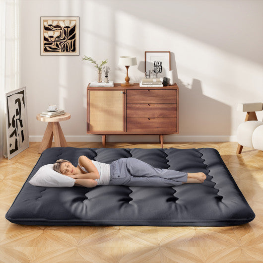 Futon Mattress with Washable Cover and Foldable Mat-King Size