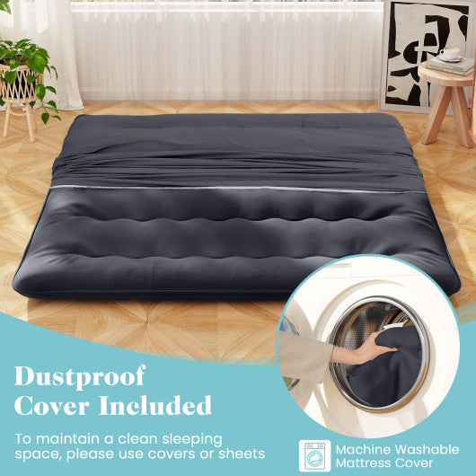 Futon Mattress with Washable Cover and Foldable Mat-King Size