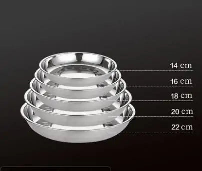 Stainless Steel Tableware Dinner Plate