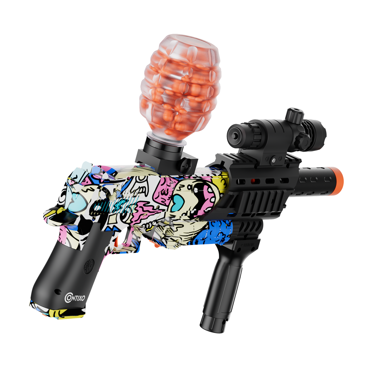 Contixo GB1 Graffiti Automatic Gel Ball Blaster With 30,000 Gel Beads