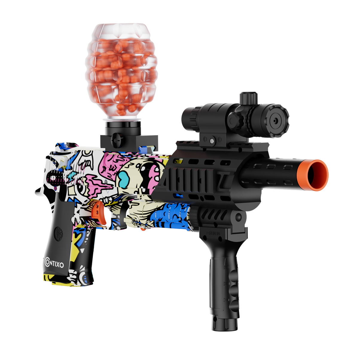 Contixo GB1 Graffiti Automatic Gel Ball Blaster With 30,000 Gel Beads