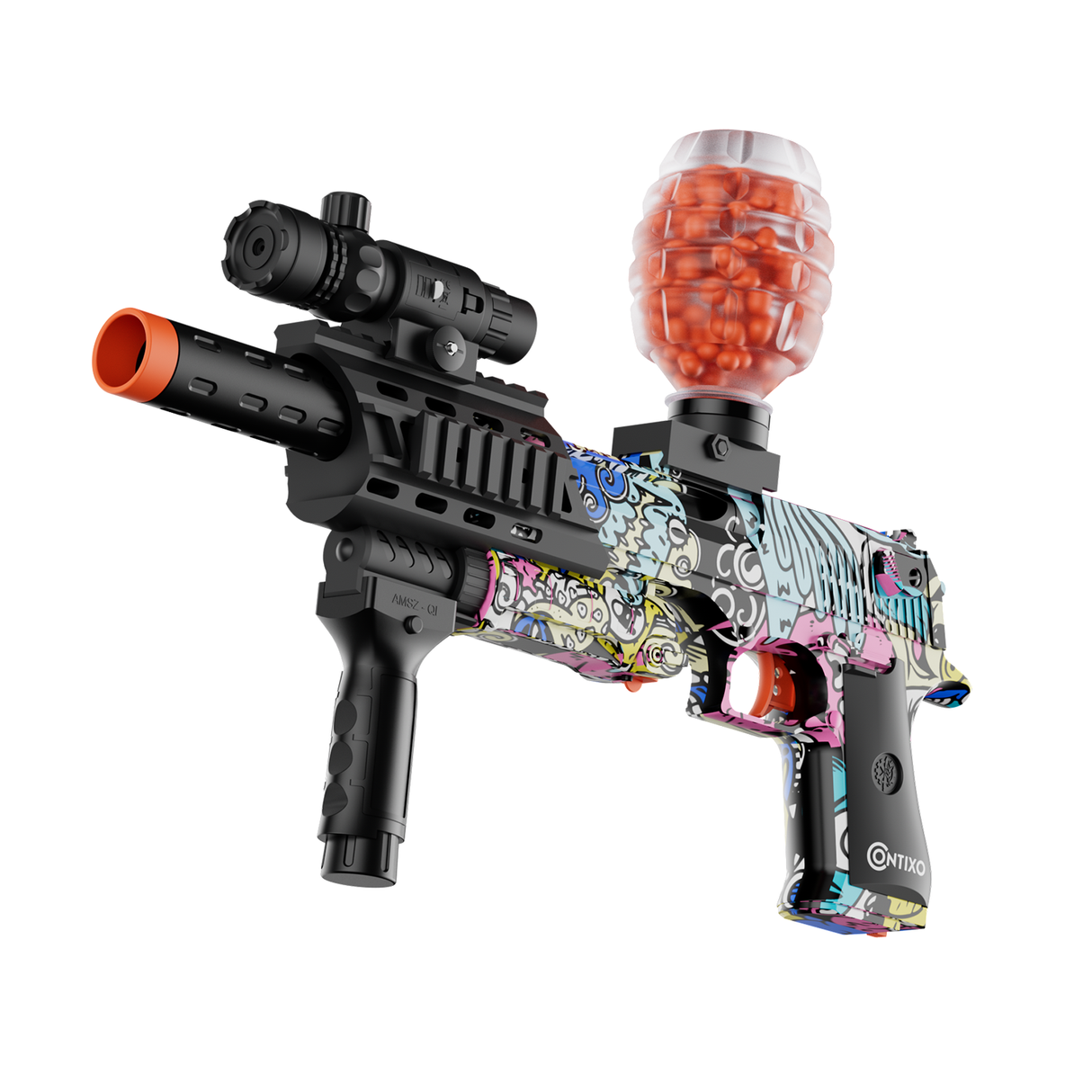 Contixo GB1 Graffiti Automatic Gel Ball Blaster With 30,000 Gel Beads
