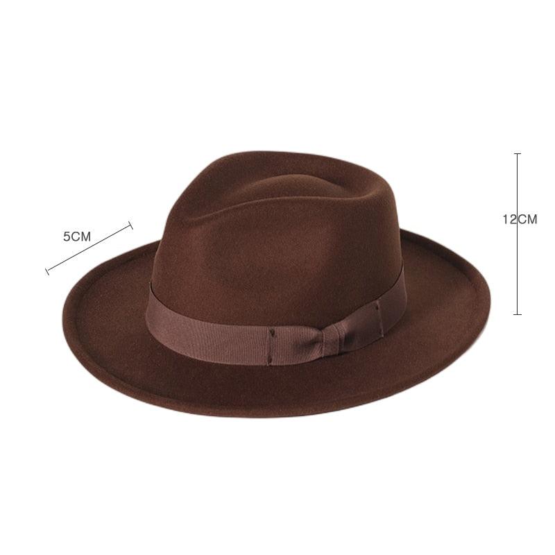 Gentleman New Fashion Men Fedoras Hat Jazz Hat With Bow Tie Fedora Hats Fashionable Classic Wide Brim Hat Elegant Soft Outdoor Cap Casual Hat For Daily Wear
