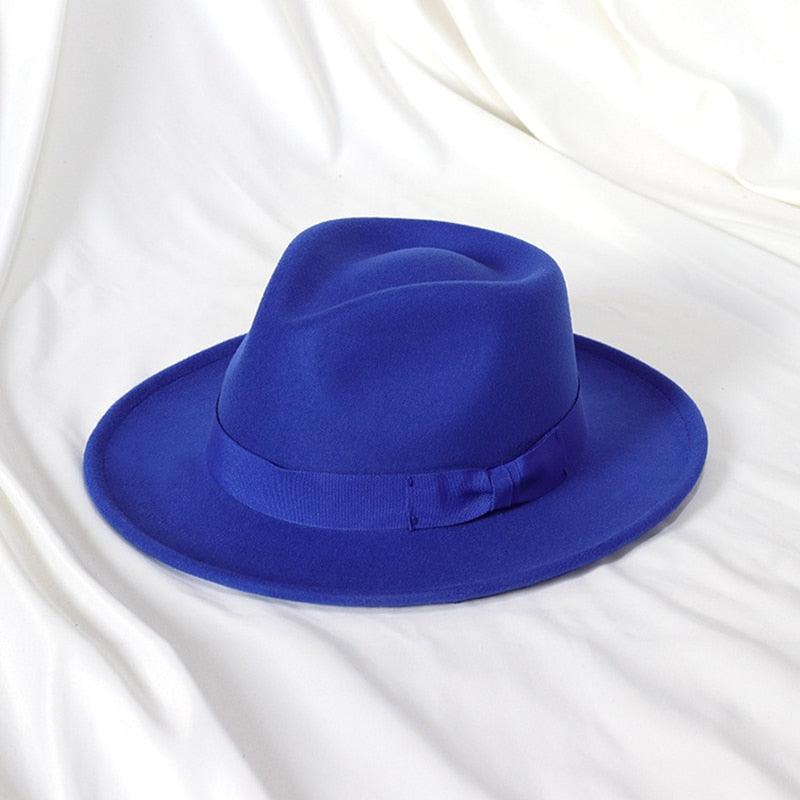Gentleman New Fashion Men Fedoras Hat Jazz Hat With Bow Tie Fedora Hats Fashionable Classic Wide Brim Hat Elegant Soft Outdoor Cap Casual Hat For Daily Wear