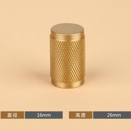 Golden Brass Knurled Textured Simple Kitchen Cabinet handle And Handles Drawer Pulls Bedroom Door Knobs Cupboard Bathroom Door Handles Brushed Brass Pulls For Cabinets
