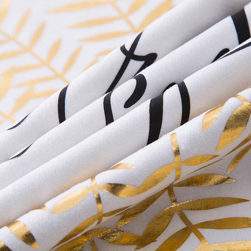 Golden Love Leaves Bronzing Cushion Decorative Pillow Black And Gold Pillow Cover Home Pillowcases Velvet Home Decor Sofa Pillows Cover 45x45CM