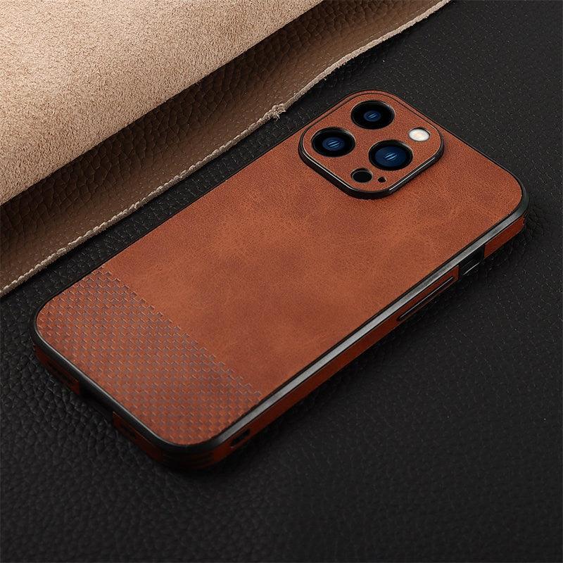 Gorgeous Luxury Genuine Leather Phone Case For iphone 13 Pro Max 12 11 14Pro Max XR XS MAX 7Plus Shockproof Cover Full Protective Slim Leather Luxury PU Flexible Bumper Non-Slip Grip Shockproof Full Body Protective Cover Men Women Phone Cases