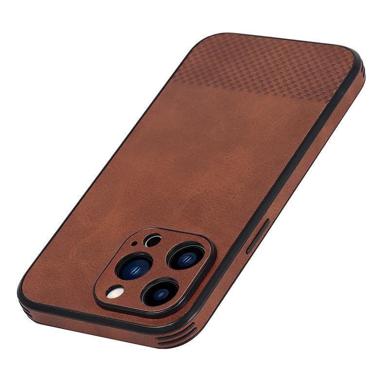 Gorgeous Luxury Genuine Leather Phone Case For iphone 13 Pro Max 12 11 14Pro Max XR XS MAX 7Plus Shockproof Cover Full Protective Slim Leather Luxury PU Flexible Bumper Non-Slip Grip Shockproof Full Body Protective Cover Men Women Phone Cases