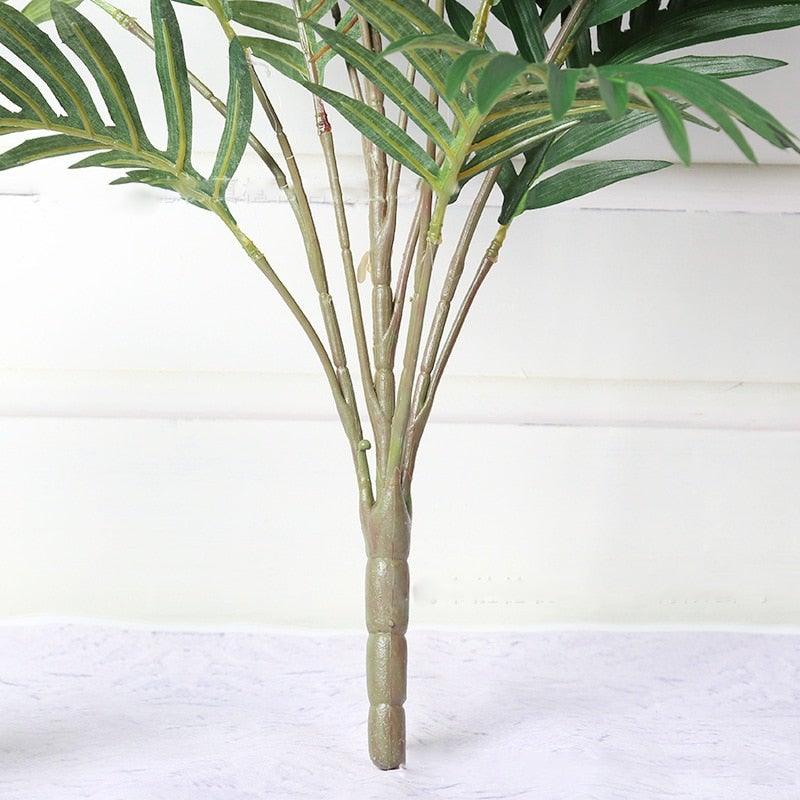 Green Artificial Palm Leaves Plastic Tropical Tree Fake Indoor Outdoor Garden Home Outdoor Decorations