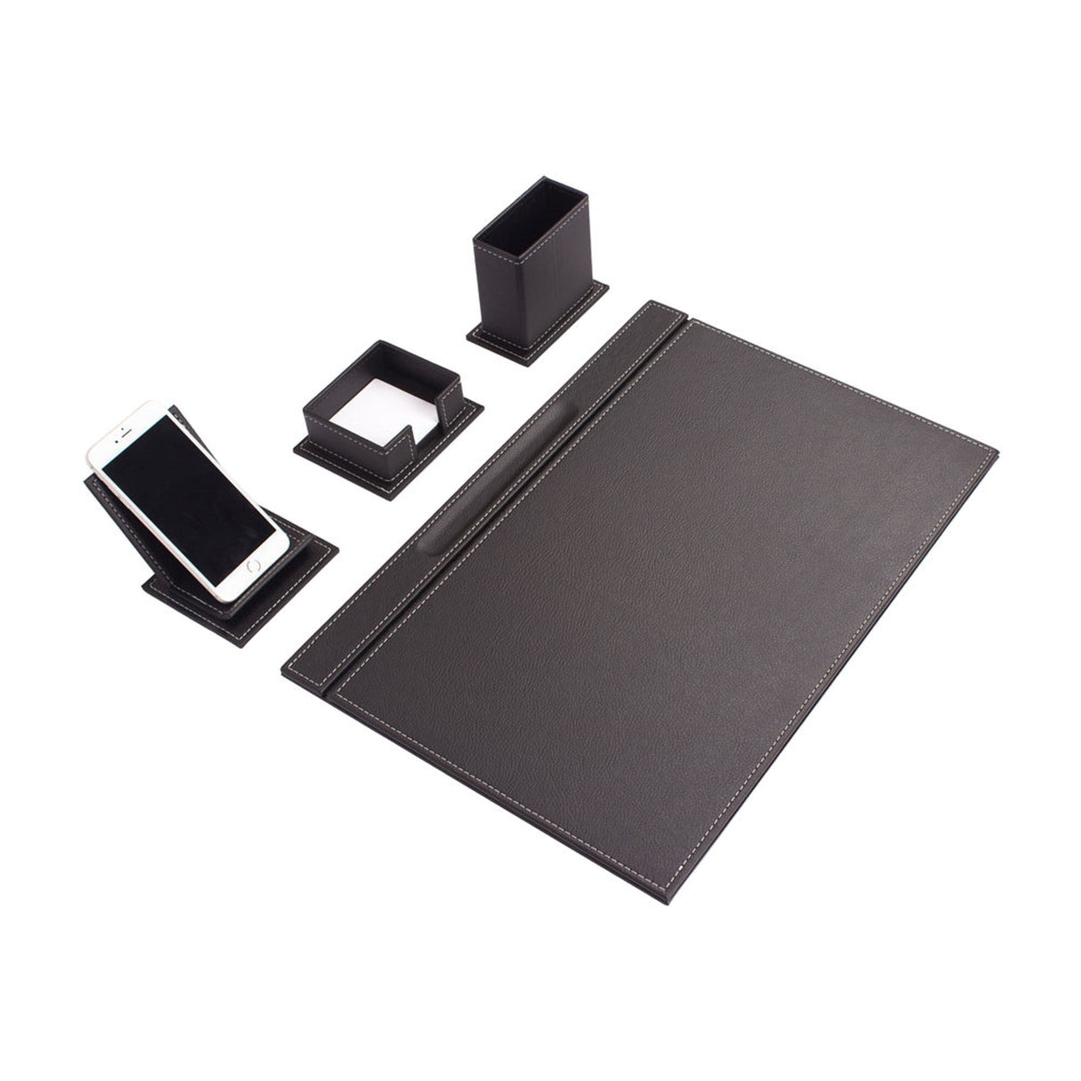 MOOG Luxury Desk Set-4 Accessories- Black - 4 PCS