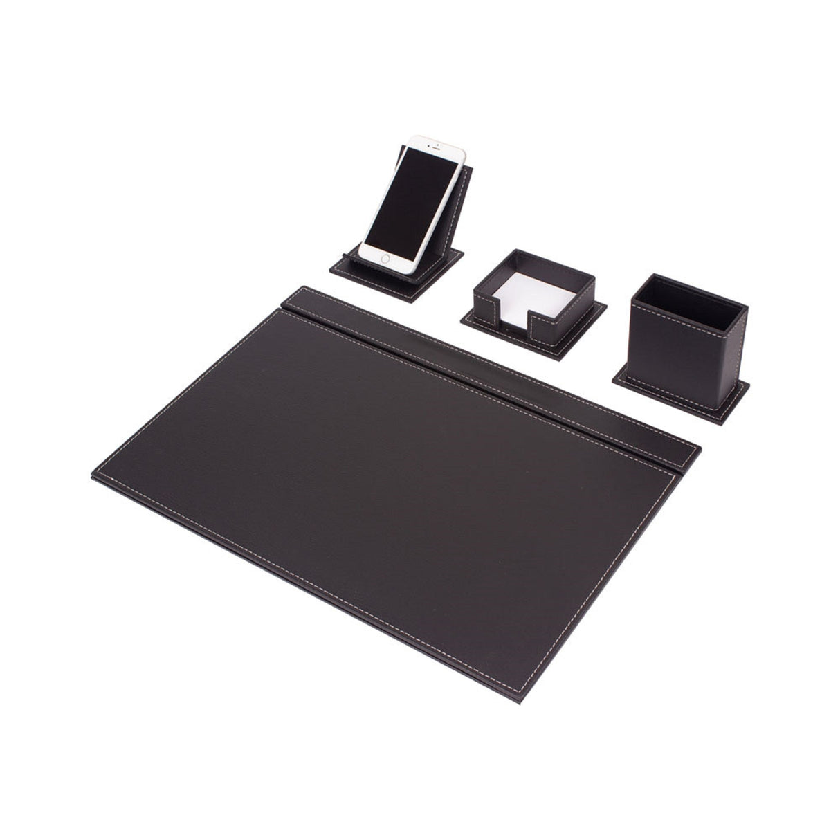 MOOG Luxury Desk Set-4 Accessories- Black - 4 PCS