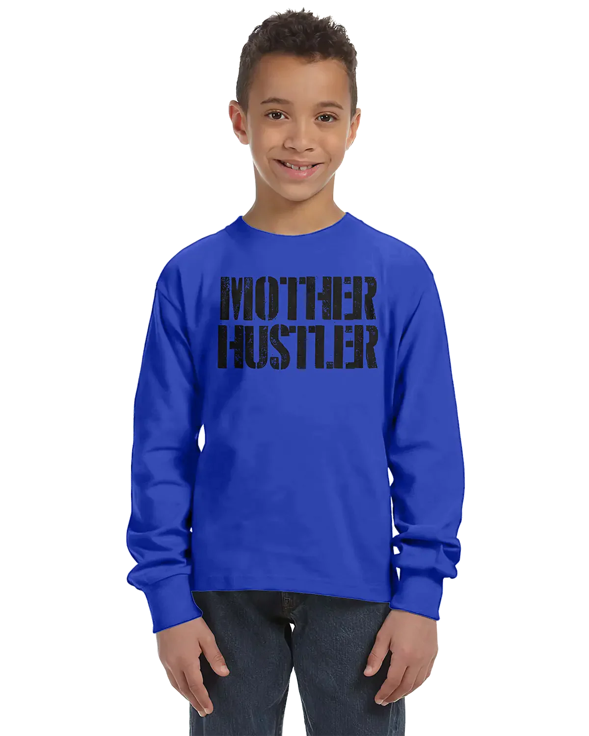 Mother Hustler Unisex Kids Long Sleeve T-Shirt