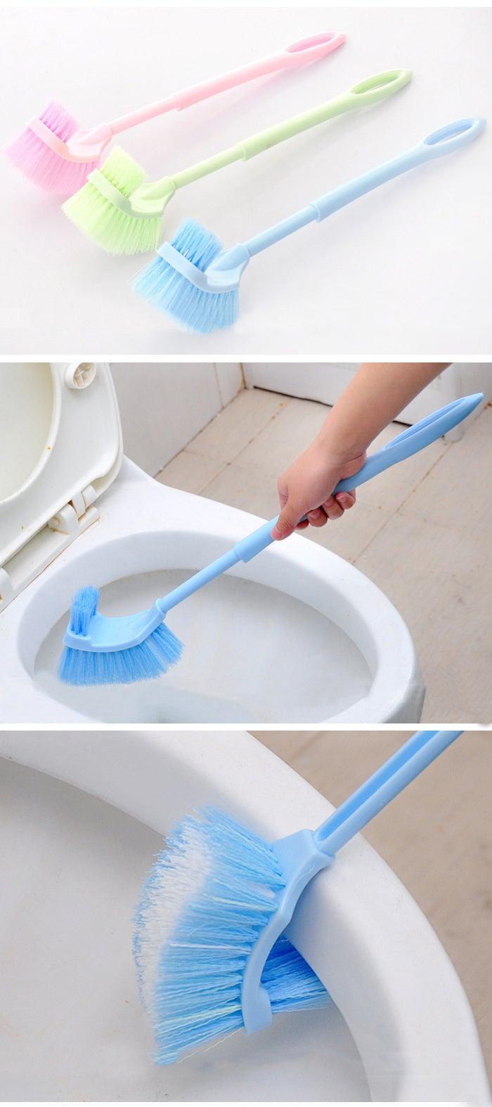 Handheld Toilet Cleaning Brush Household Toilet Cleaning Toilet Stain Powerful Stain Removal Brush Bathroom Accessories Cleaning Tools For Bathroom Shower Sliding Door Tracks Kitchen Edge Corner Window Cleaning Brush