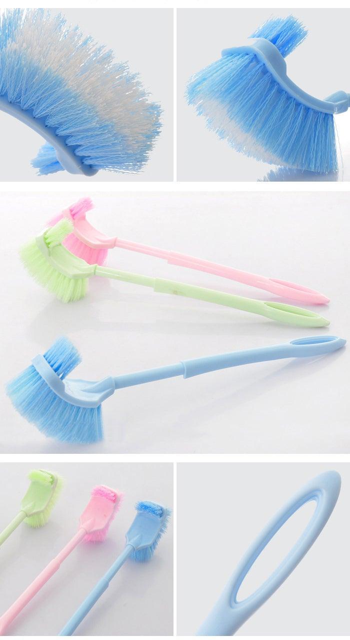 Handheld Toilet Cleaning Brush Household Toilet Cleaning Toilet Stain Powerful Stain Removal Brush Bathroom Accessories Cleaning Tools For Bathroom Shower Sliding Door Tracks Kitchen Edge Corner Window Cleaning Brush