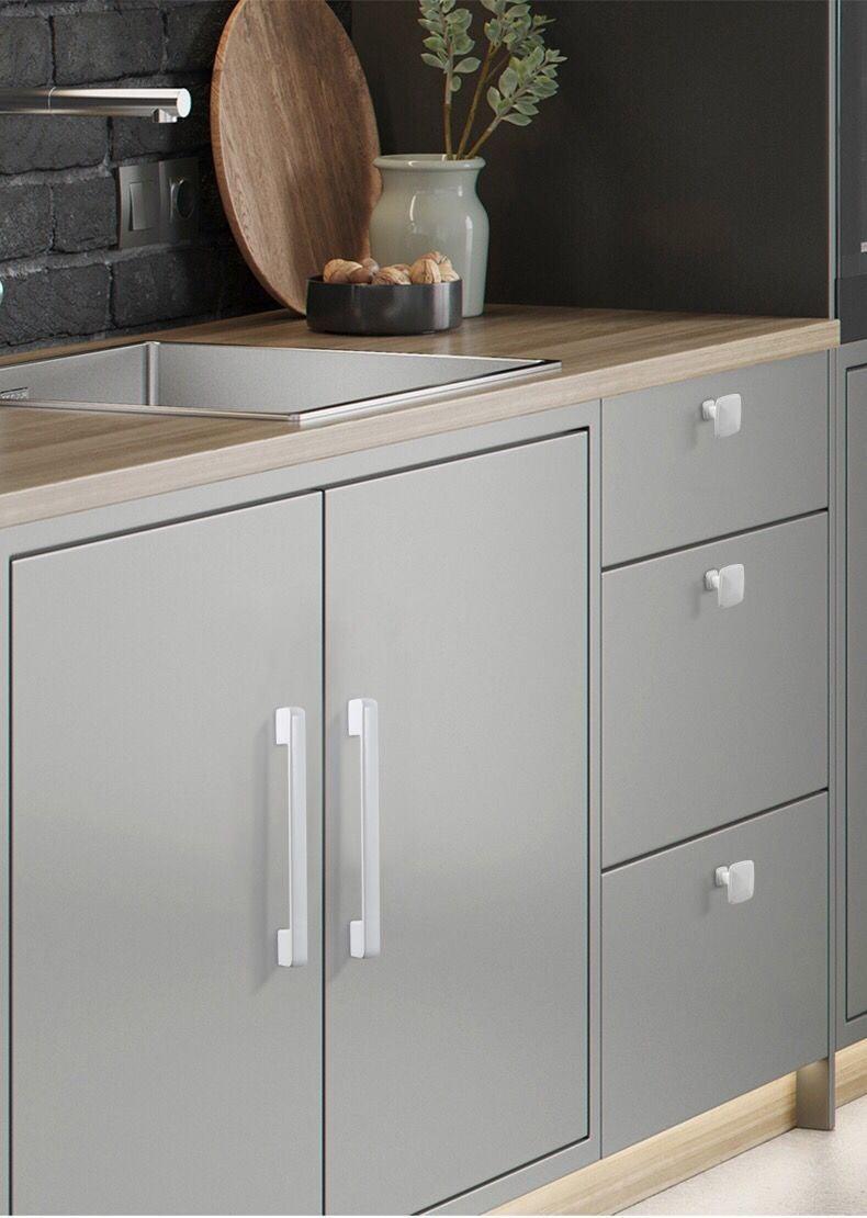 Handles Drawer Cabinet Furniture Kitchen Handles For Cabinet Knob Door Drawer Furniture Kitchen Knob Simplicity White Stainless Steel Hollow Tube Bar Drawer Pulls Cupboard Knob For Kitchen Furniture Hardware