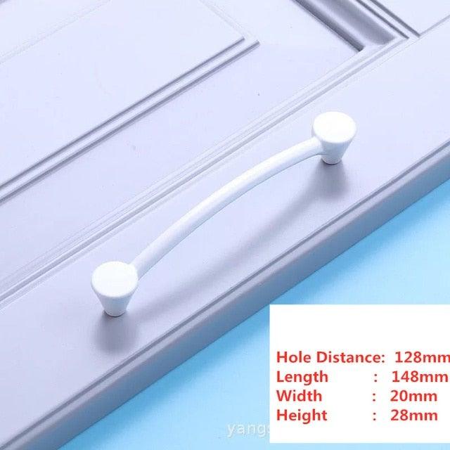 Handles Drawer Cabinet Furniture Kitchen Handles For Cabinet Knob Door Drawer Furniture Kitchen Knob Simplicity White Stainless Steel Hollow Tube Bar Drawer Pulls Cupboard Knob For Kitchen Furniture Hardware