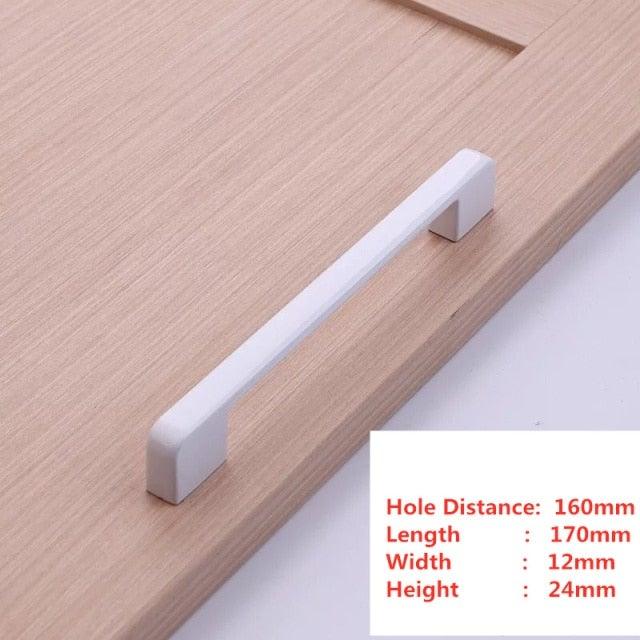 Handles Drawer Cabinet Furniture Kitchen Handles For Cabinet Knob Door Drawer Furniture Kitchen Knob Simplicity White Stainless Steel Hollow Tube Bar Drawer Pulls Cupboard Knob For Kitchen Furniture Hardware