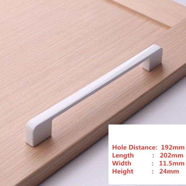 Handles Drawer Cabinet Furniture Kitchen Handles For Cabinet Knob Door Drawer Furniture Kitchen Knob Simplicity White Stainless Steel Hollow Tube Bar Drawer Pulls Cupboard Knob For Kitchen Furniture Hardware