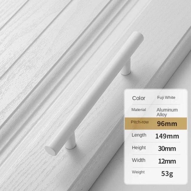 Handles Drawer Cabinet Furniture Kitchen Handles For Cabinet Knob Door Drawer Furniture Kitchen Knob Simplicity White Stainless Steel Hollow Tube Bar Drawer Pulls Cupboard Knob For Kitchen Furniture Hardware