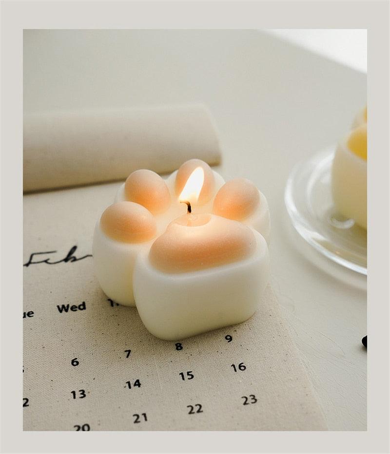 Handmade Scented Candles Creative Teddy Dog Candles Cute Bear Birthday Candles Bear Shaped Cool Candles Scented Funky Candles Aesthetic Candles Birthday Cake Decoration Cake Topper Decor For Baby ShoweAromatherapy Teddy Bear Shape Candle Gift