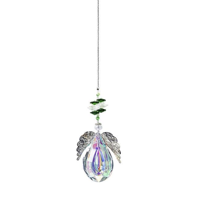 Hanging Sun Catcher Moon Light With Chain Pendant Ornament Crystal Balls Catcher Wind-chime Rainbow Maker Crystal Hanging Window Curtain Chandelier Outdoor Garden Home Decor Christmas Day Party Wedding Decoration