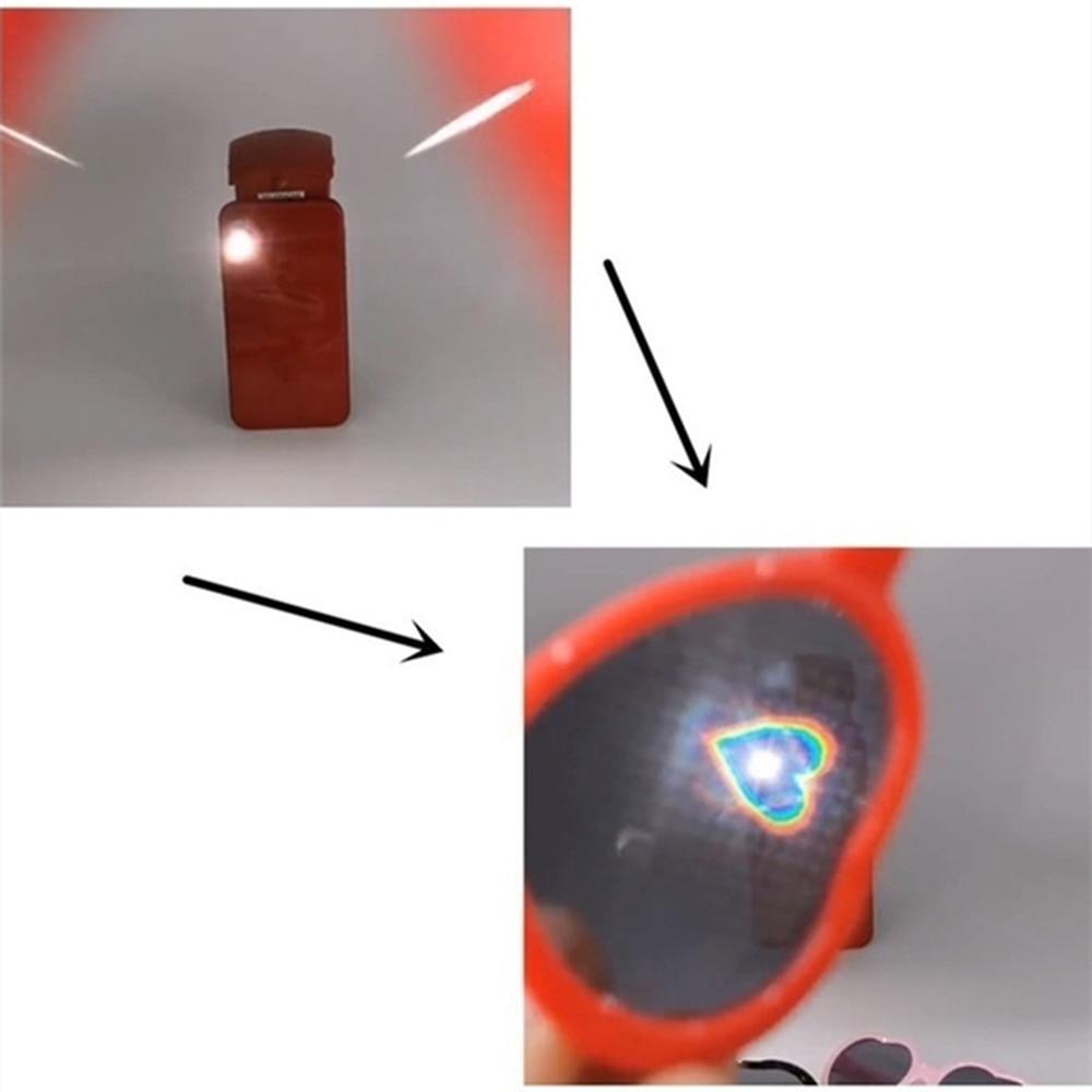Heart Effect Diffraction Glasses That Turn Lights into Hearts Shaped Love Effects Glasses Watch The Lights Change to Heart Shape At Night Diffraction Glasses For Unisex Sunglasses