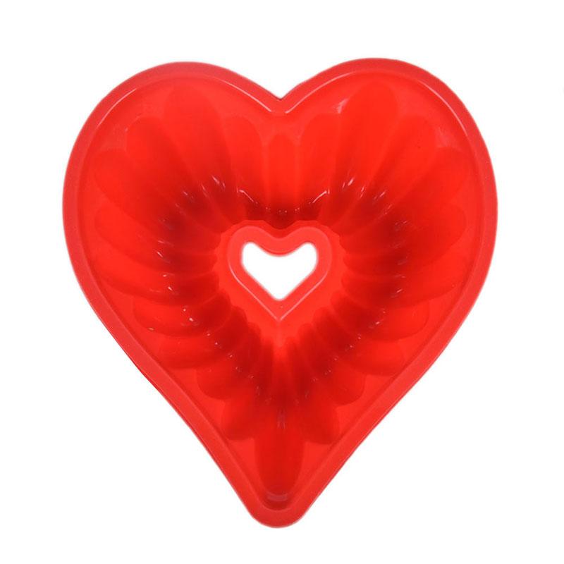 Heart Love Jelly Silicone Cake Mould Mold Baking 3D Decorating Tools Heart Love Cake Mold Trays Silicone Baking Pan Mold Baking Cake Pan For Bread Muffin Cake Baking Tools For Kitchen