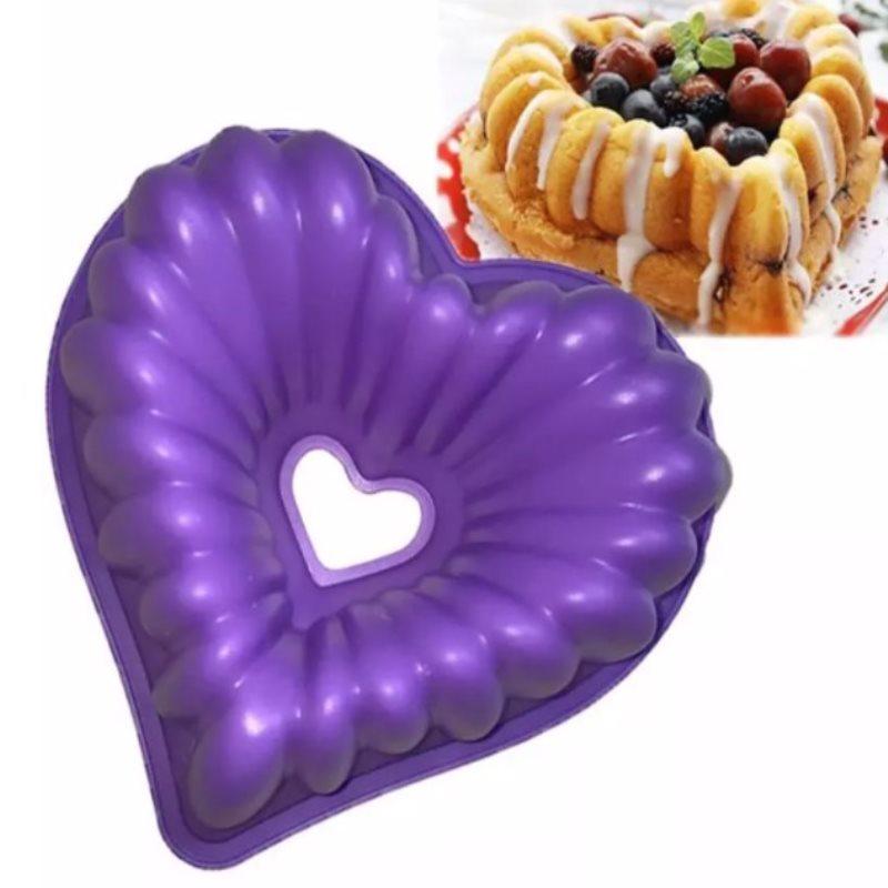 Heart Love Jelly Silicone Cake Mould Mold Baking 3D Decorating Tools Heart Love Cake Mold Trays Silicone Baking Pan Mold Baking Cake Pan For Bread Muffin Cake Baking Tools For Kitchen