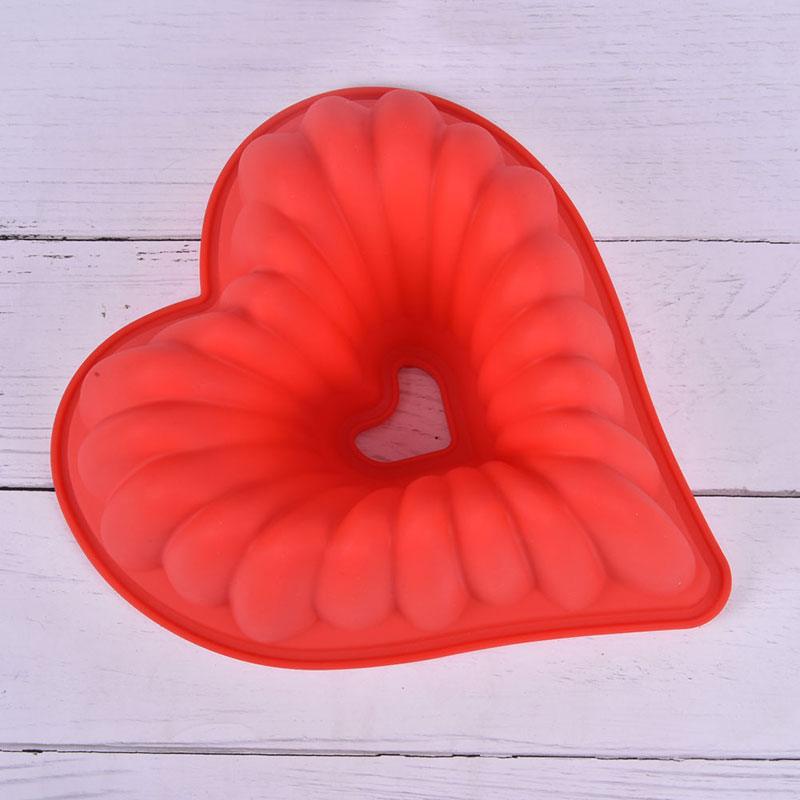 Heart Love Jelly Silicone Cake Mould Mold Baking 3D Decorating Tools Heart Love Cake Mold Trays Silicone Baking Pan Mold Baking Cake Pan For Bread Muffin Cake Baking Tools For Kitchen