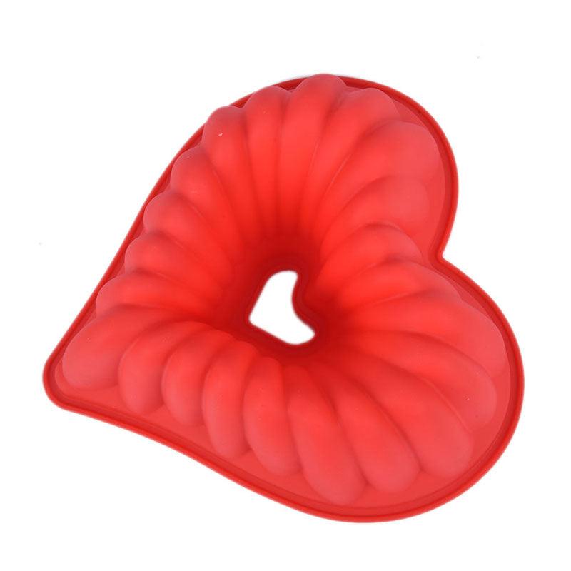 Heart Love Jelly Silicone Cake Mould Mold Baking 3D Decorating Tools Heart Love Cake Mold Trays Silicone Baking Pan Mold Baking Cake Pan For Bread Muffin Cake Baking Tools For Kitchen