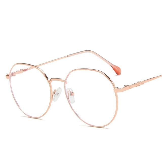 Hexagonal Eyeglasses Frame Anti Blue Ray Glasses Black Stylish Attraction Anti Blue Light Blocking Glasses For Men & Women Computer Radiation Protection Goggle Clear Lens Eyeglasses Plain Mirror For Unisex Eyewear