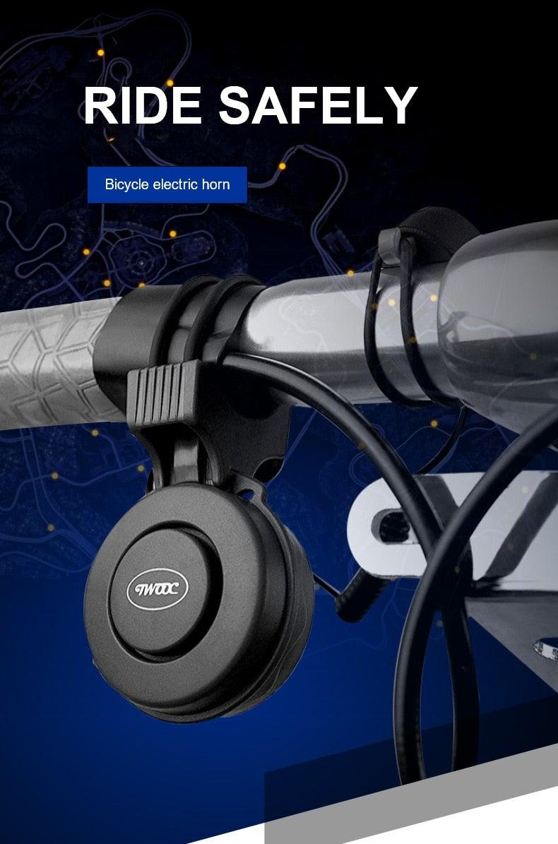 High Bicycle Electric Bell Invisible Waterproof Bike Horn For Scooter USB Charging Riding Equipment Accessory Electric Bike Horn Cycling Bicycle Scooter Horn With Rechargeable Battery