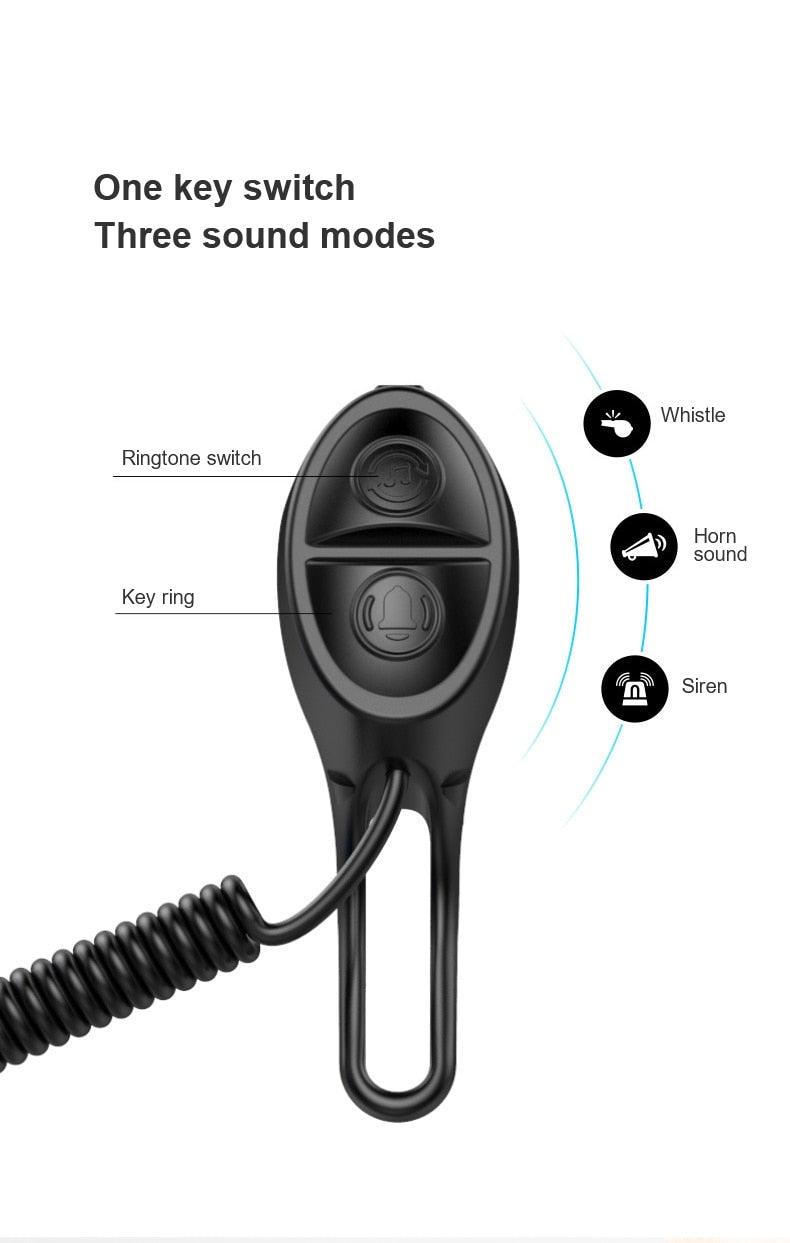 High Bicycle Electric Bell Invisible Waterproof Bike Horn For Scooter USB Charging Riding Equipment Accessory Electric Bike Horn Cycling Bicycle Scooter Horn With Rechargeable Battery